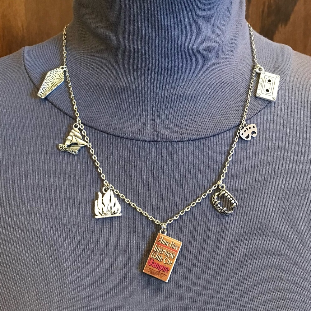 Interview with the Vampire by Anne Rice Handmade Literature Necklace, Book Cover